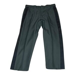 Vintage 1970s US Army Pants Mens Class A Officer Serge Green Black Braid W36xL28